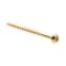 Prime-Line Wood Screw, Round Head, Phillips Drive No. 6 X 1-1/2in Solid Brass 25PK 9207499 - alternate 1